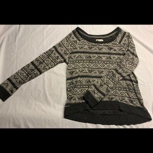 Billabong Medium Gray/White Sweater